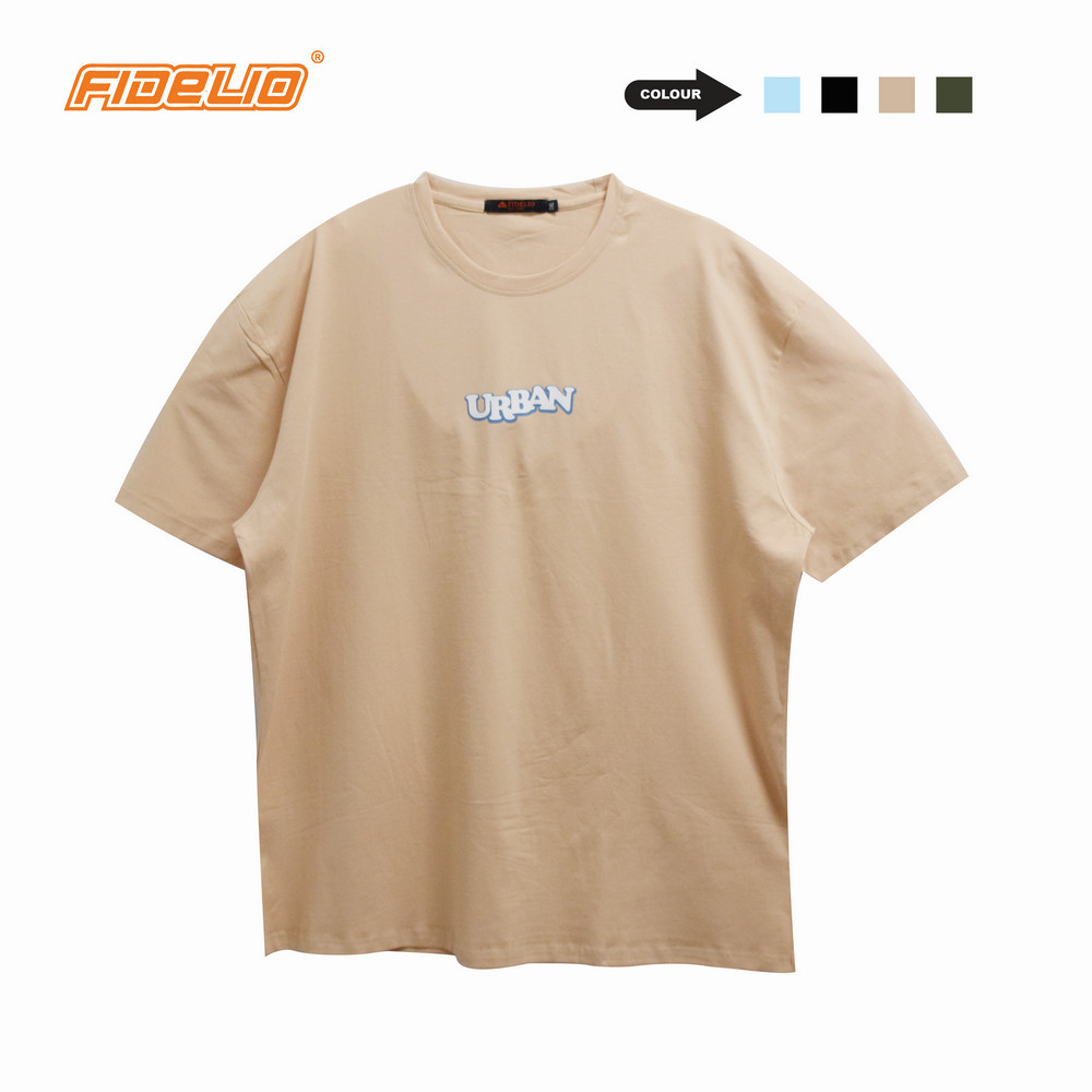 Fidelio Plus Size URBAN Printed Tees -Beige