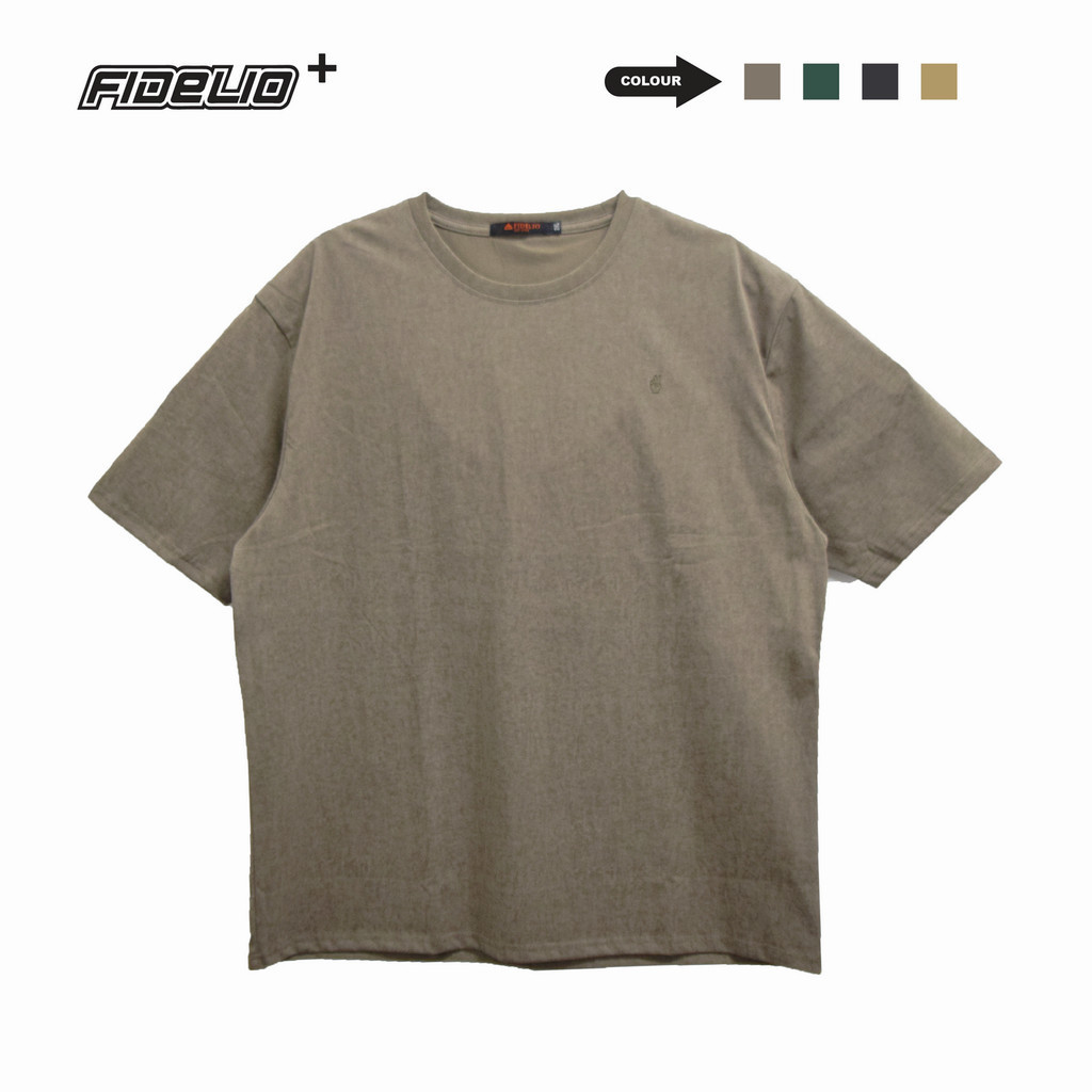 Fidelio Plus Size Vintage Tees -Dark Khaki