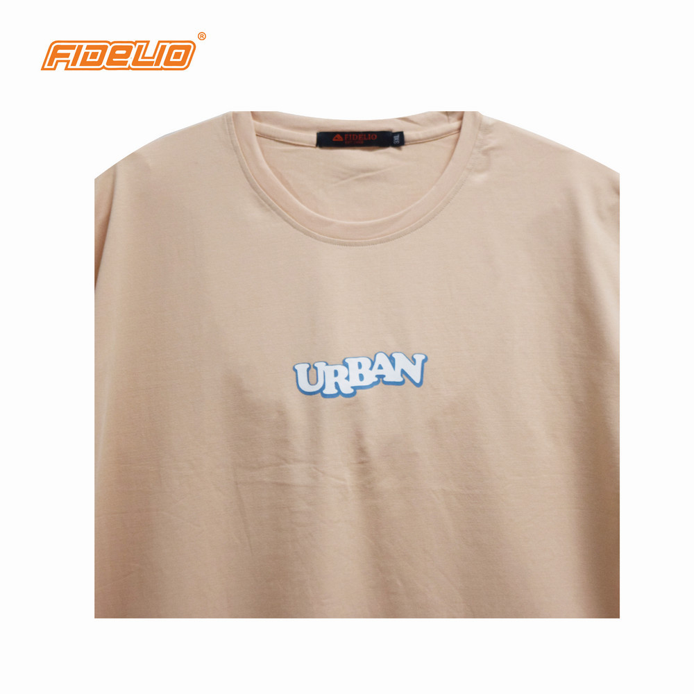 Fidelio Plus Size URBAN Printed Tees -Beige
