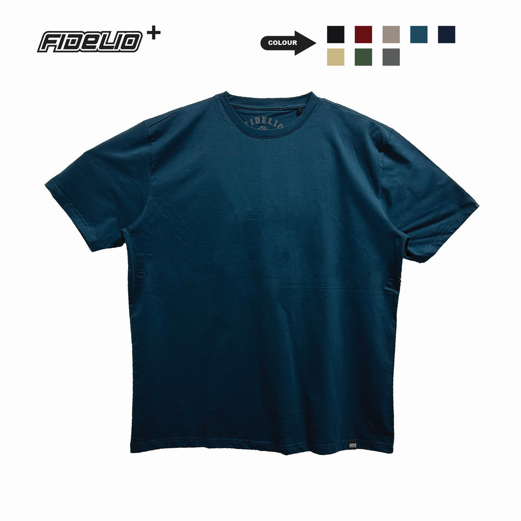 Fidelio Plus Size Basic Tees -Dark Teal