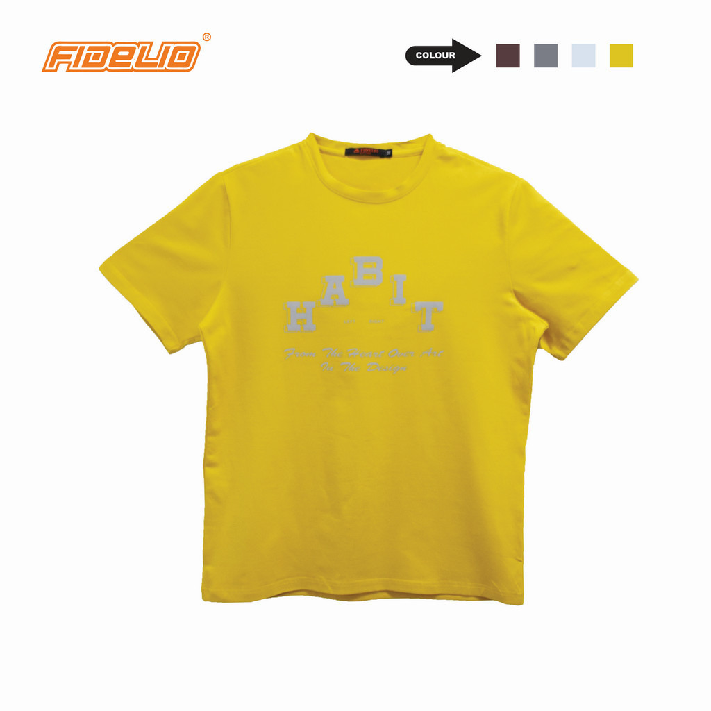 Fidelio Habit Graphic Tees -Yellow