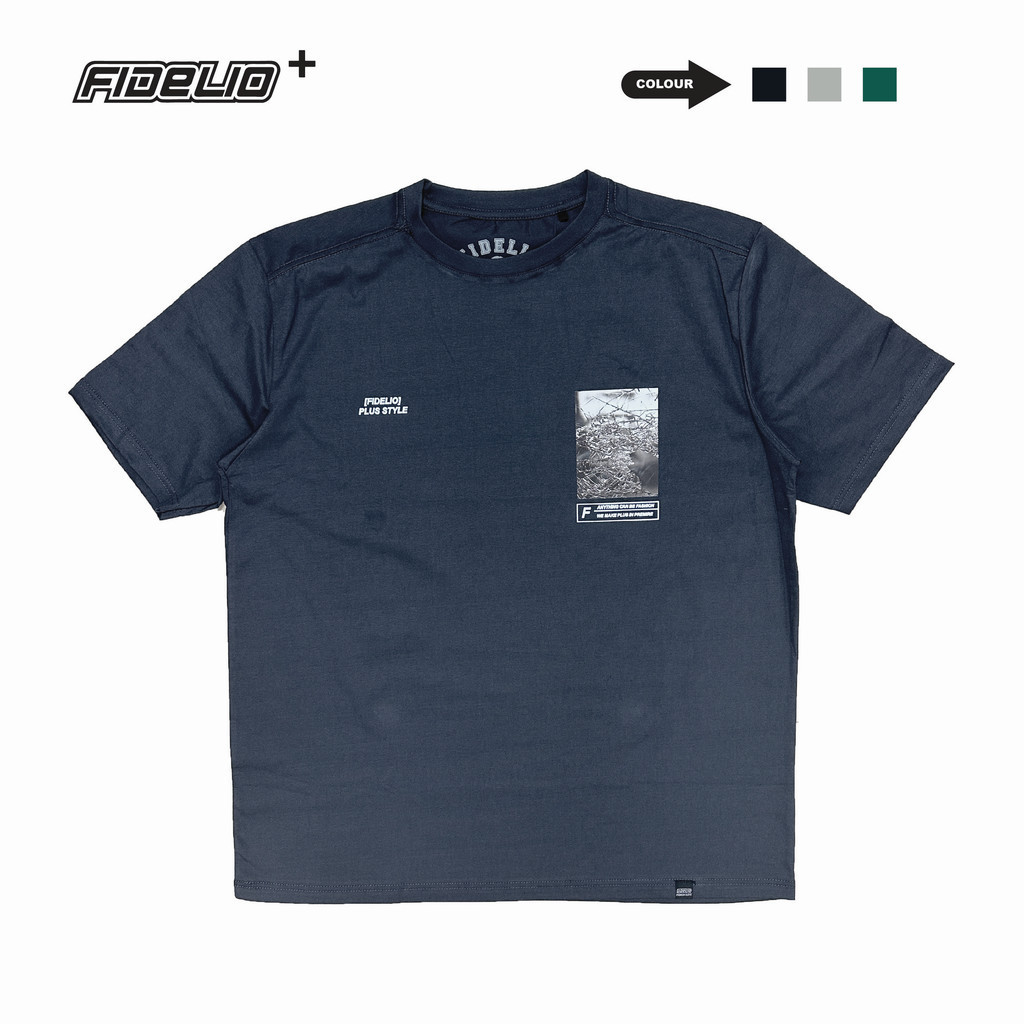 Fidelio Plus Size The Balance of Opposites Printed Tee - Charcoal