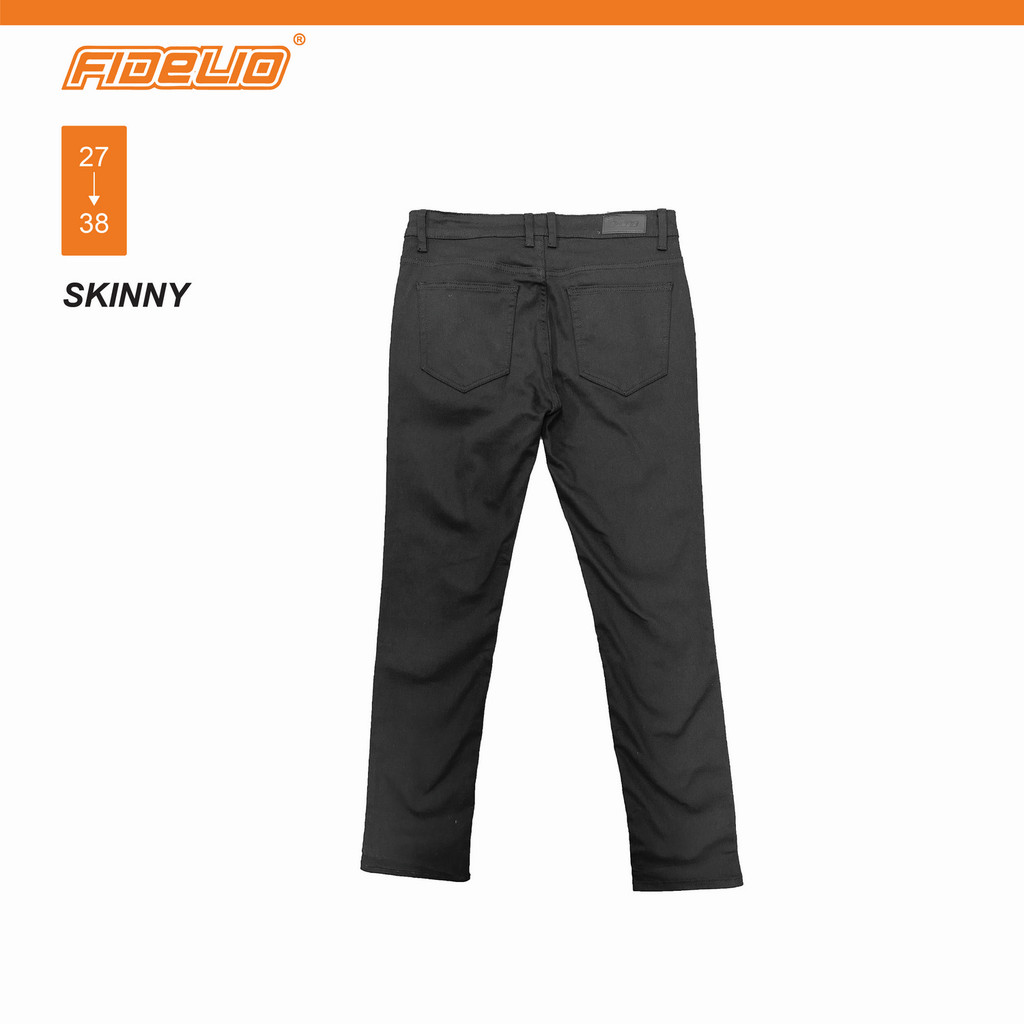 Fidelio Slim Fit Stretchable Black Denim