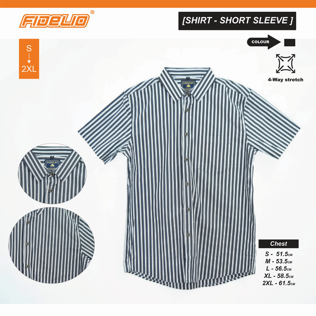 Fidelio Stripes Short Sleeve Shirts