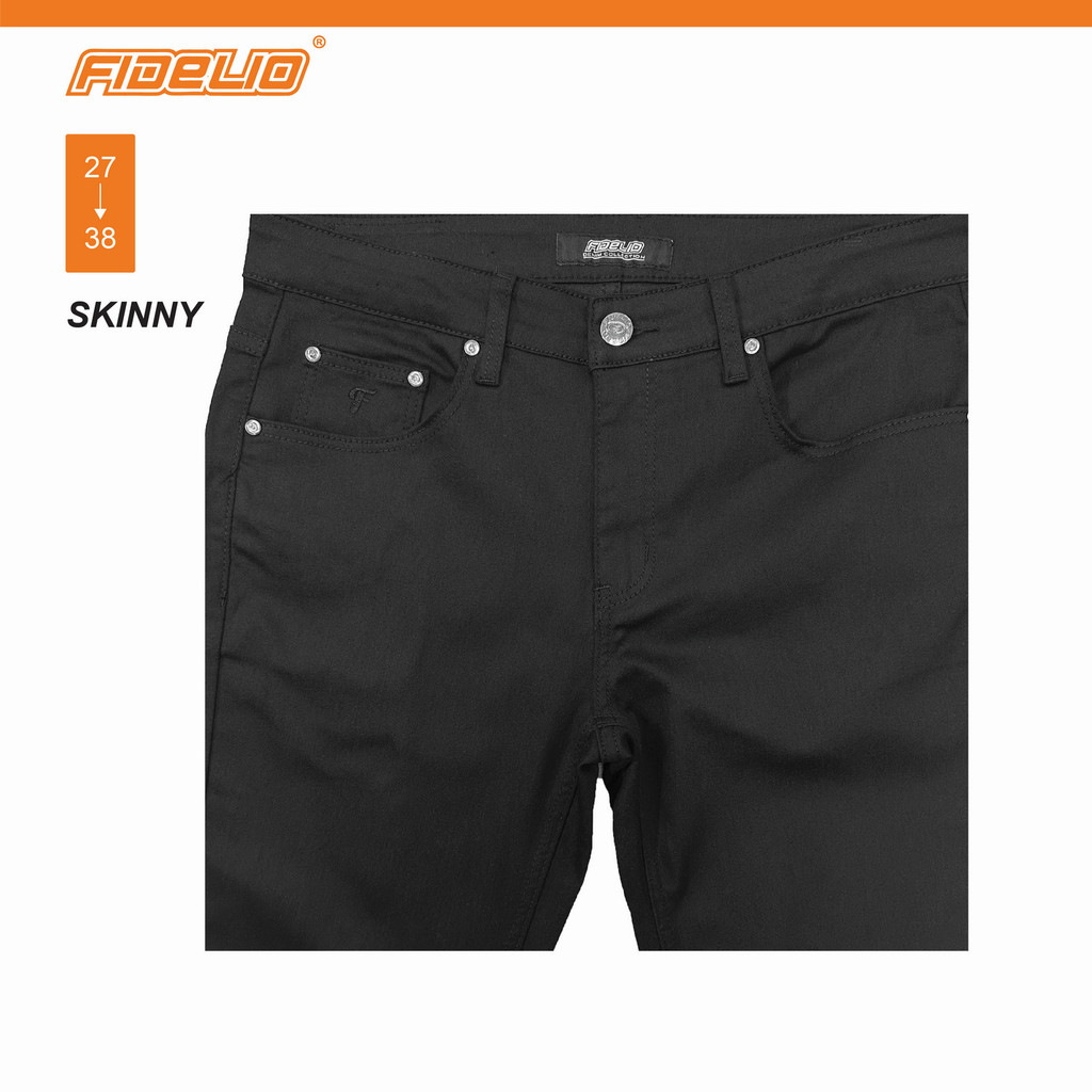 Fidelio Slim Fit Stretchable Black Denim