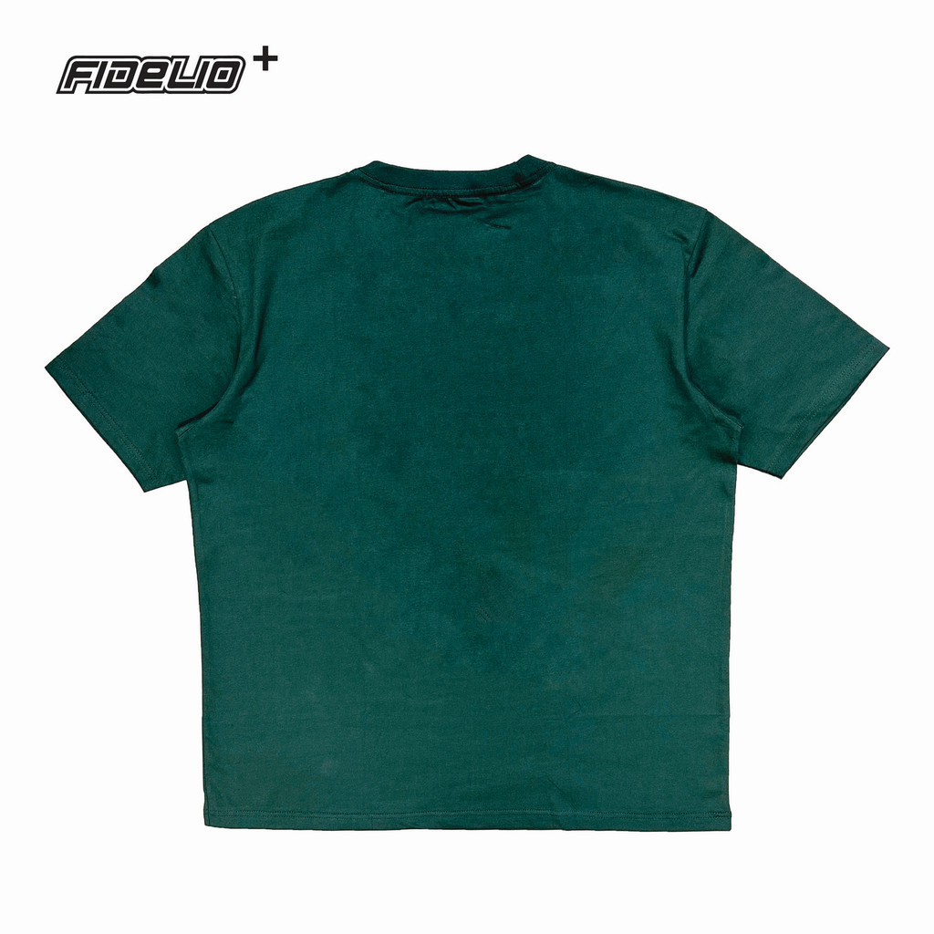 Fidelio Plus Size Signature Basic Tees -Dark Green