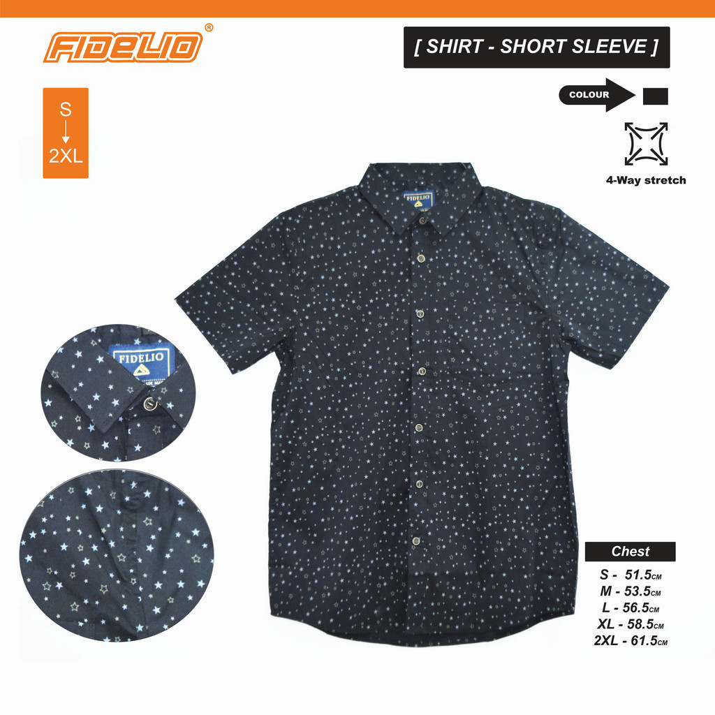 Fidelio Micro-Printed Short Sleeve Shirts