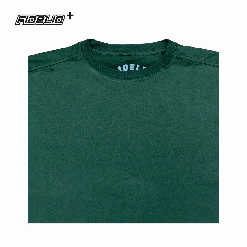 Fidelio Plus Size Signature Basic Tees -Dark Green
