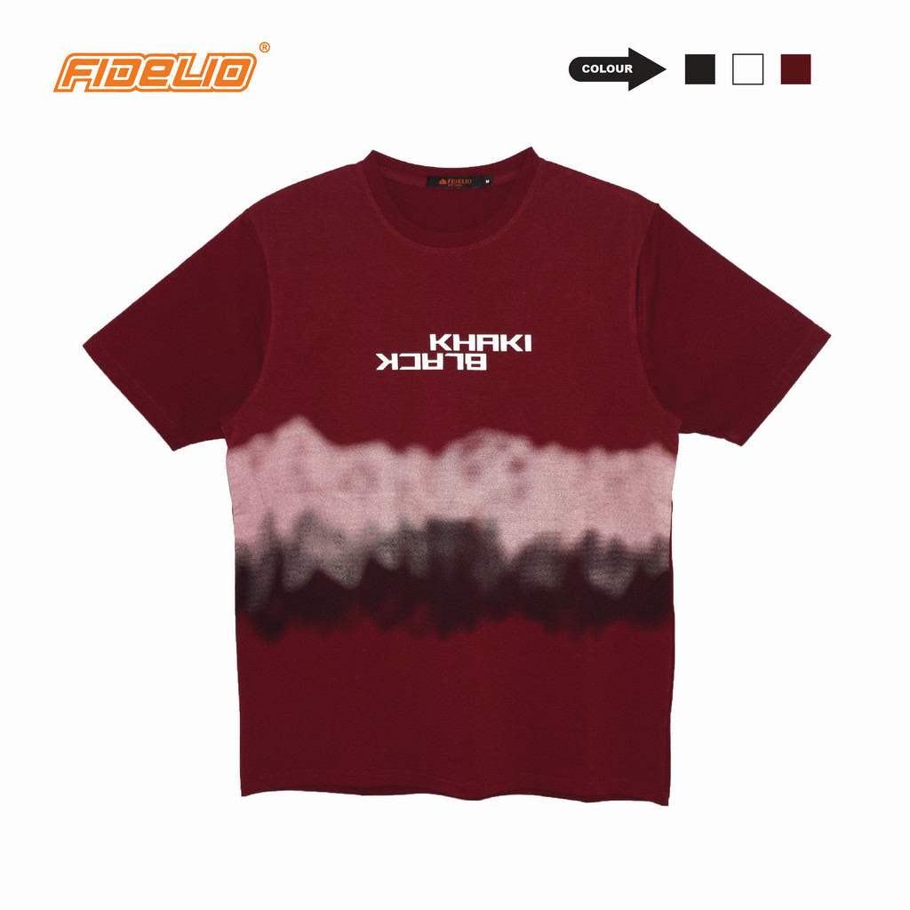 Fidelio Gradient Graphic Tees - Maroon