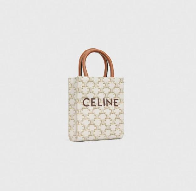 CELINE ミニ バーティカル カバ CELINEプリント