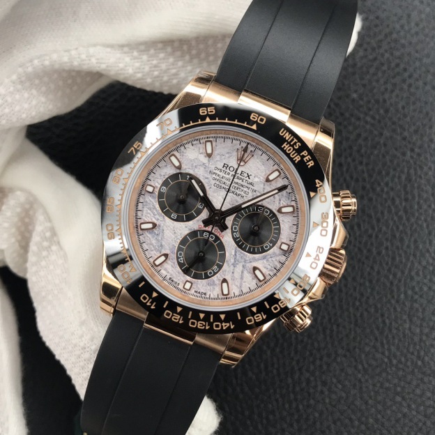 ROLEXロレックス デイトナ メテオライト グレープレート40mm机械表m116519 ローズゴールド