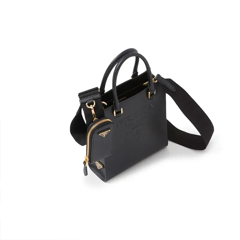 PRADA(プラダ)  サフィアーノ」（牛革）スモールハンドバッグ