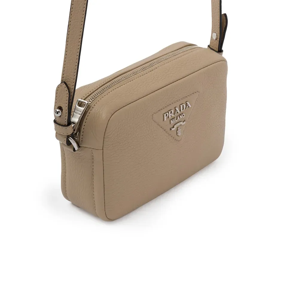 PRADA(プラダ) レザー ショルダーバッグ サンド