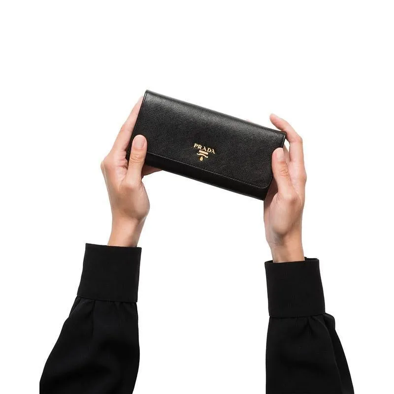 PRADA(プラダ) サフィアーノレザー 財布 ブラック