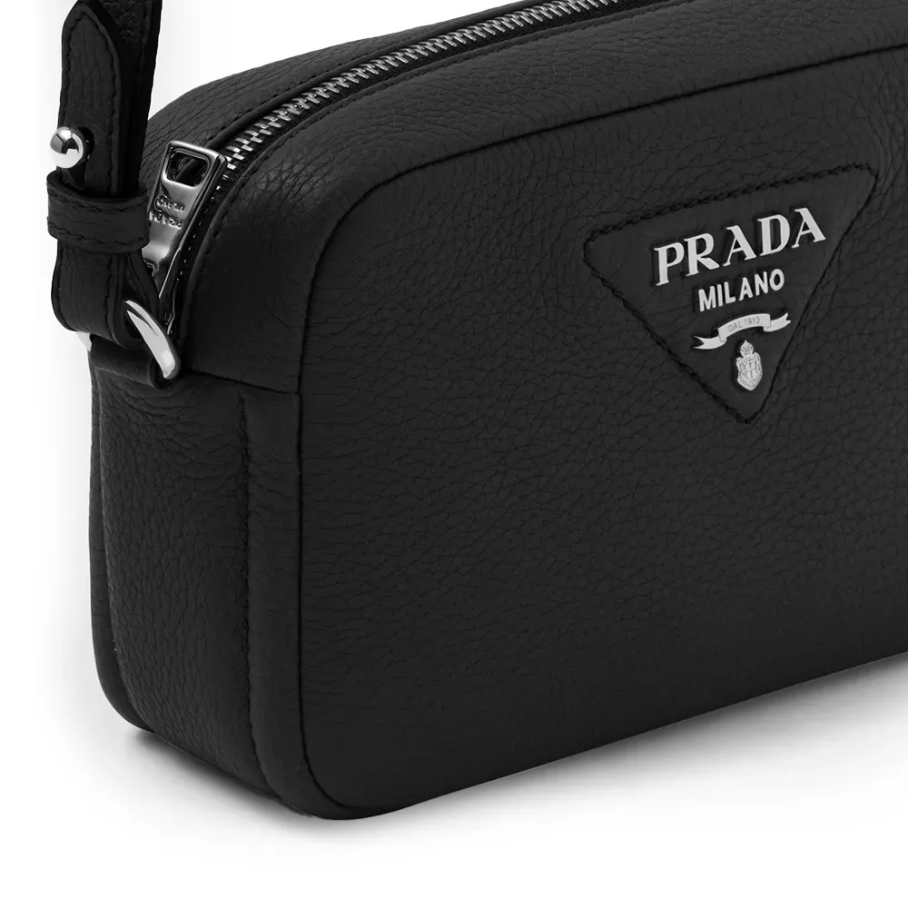 PRADA(プラダ) レザー ショルダーバッグ ブラック