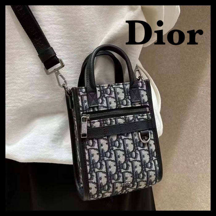 【男女OK★実用的】DIOR SAFARI ノースサウス ミニトートバッグ