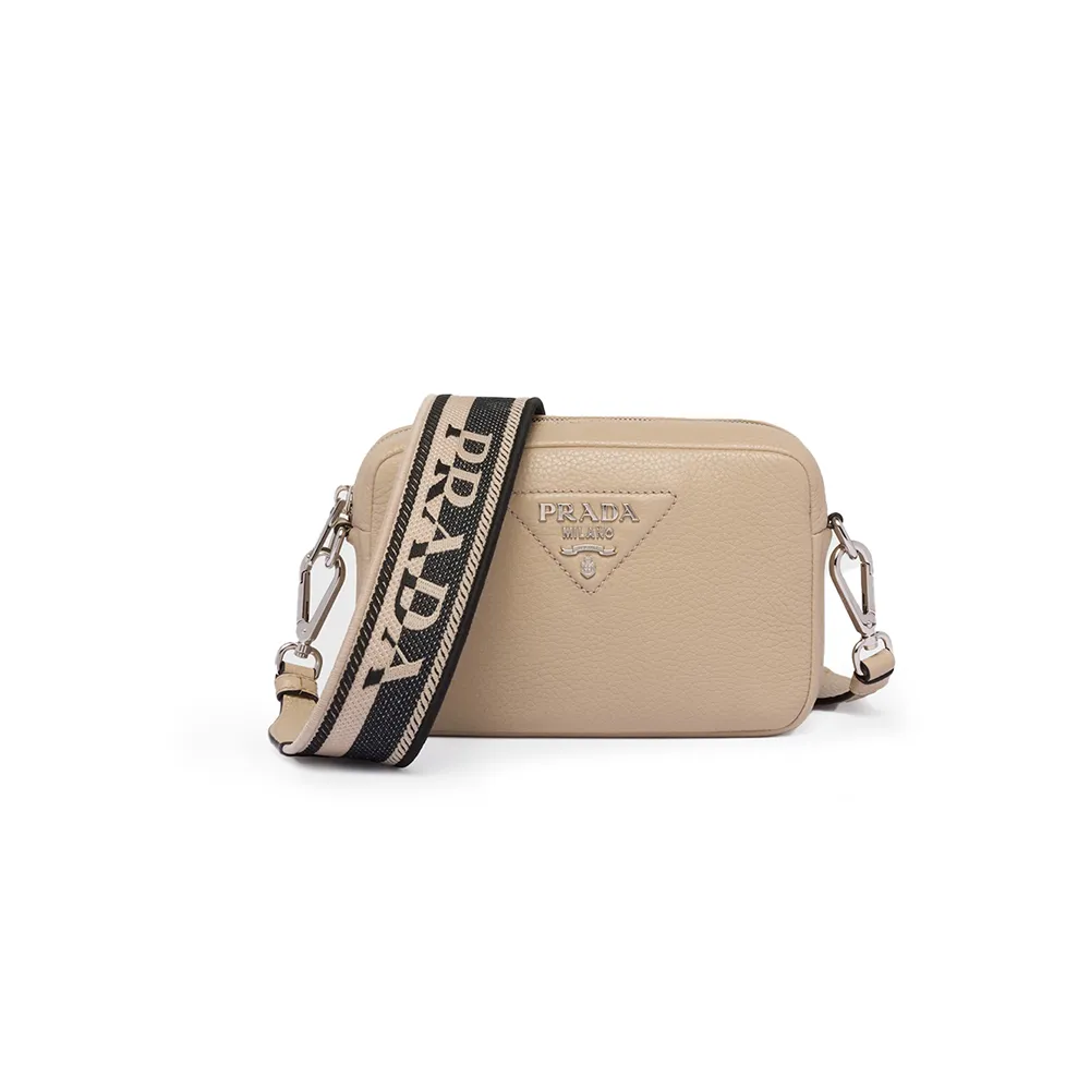 PRADA(プラダ) レザー ショルダーバッグ サンド