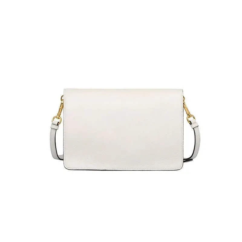 PRADA(プラダ) レザー ショルダーバッグ ホワイト