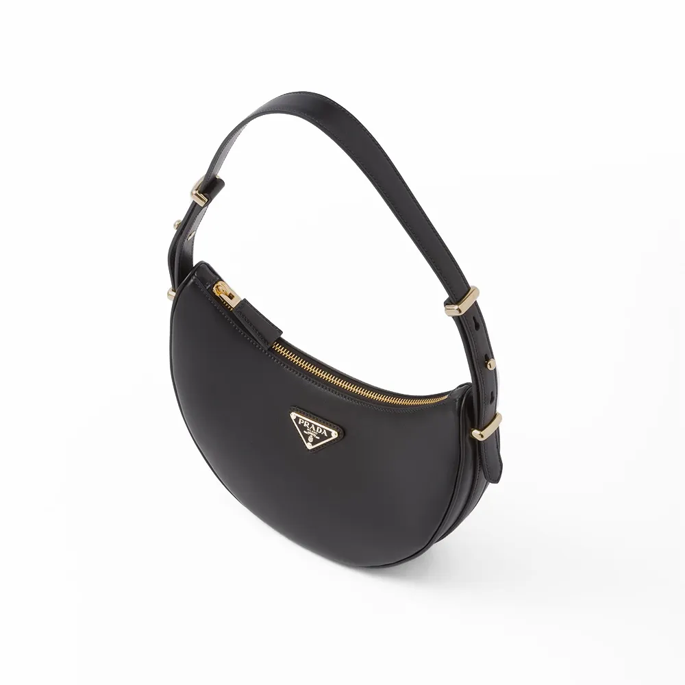 PRADA(プラダ) プラダ アーケ レザーショルダーバッグ ブラック