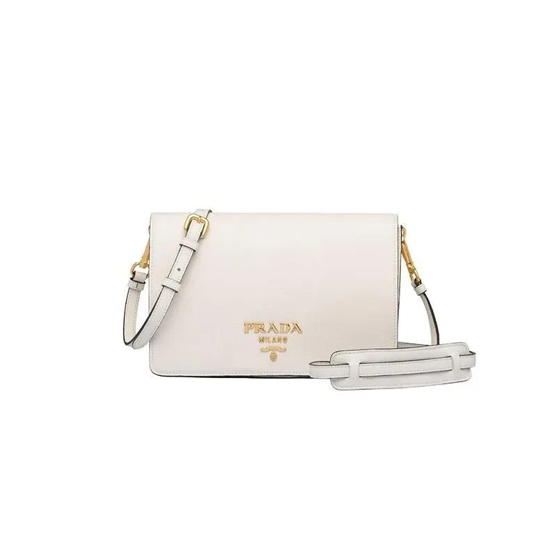 PRADA(プラダ) レザー ショルダーバッグ ホワイト
