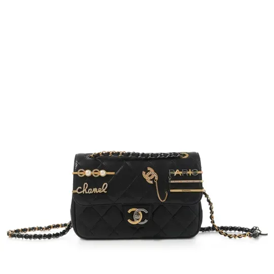 【CHANEL |公式サイトは正規品】雑誌「25ans」掲載中条あやみさん愛用している真珠ヘアピンマイクバッグ★完売続出オンライ