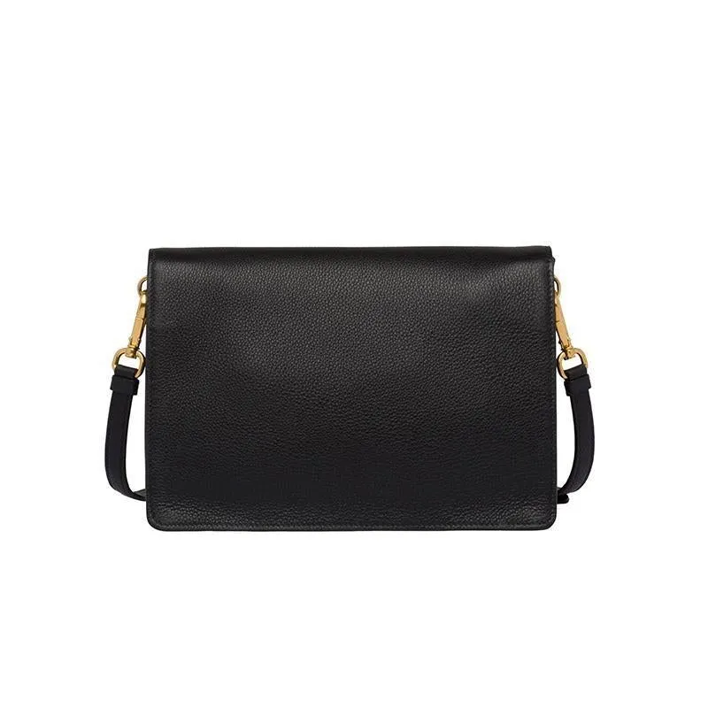 PRADA(プラダ) レザー ショルダーバッグ ブラック