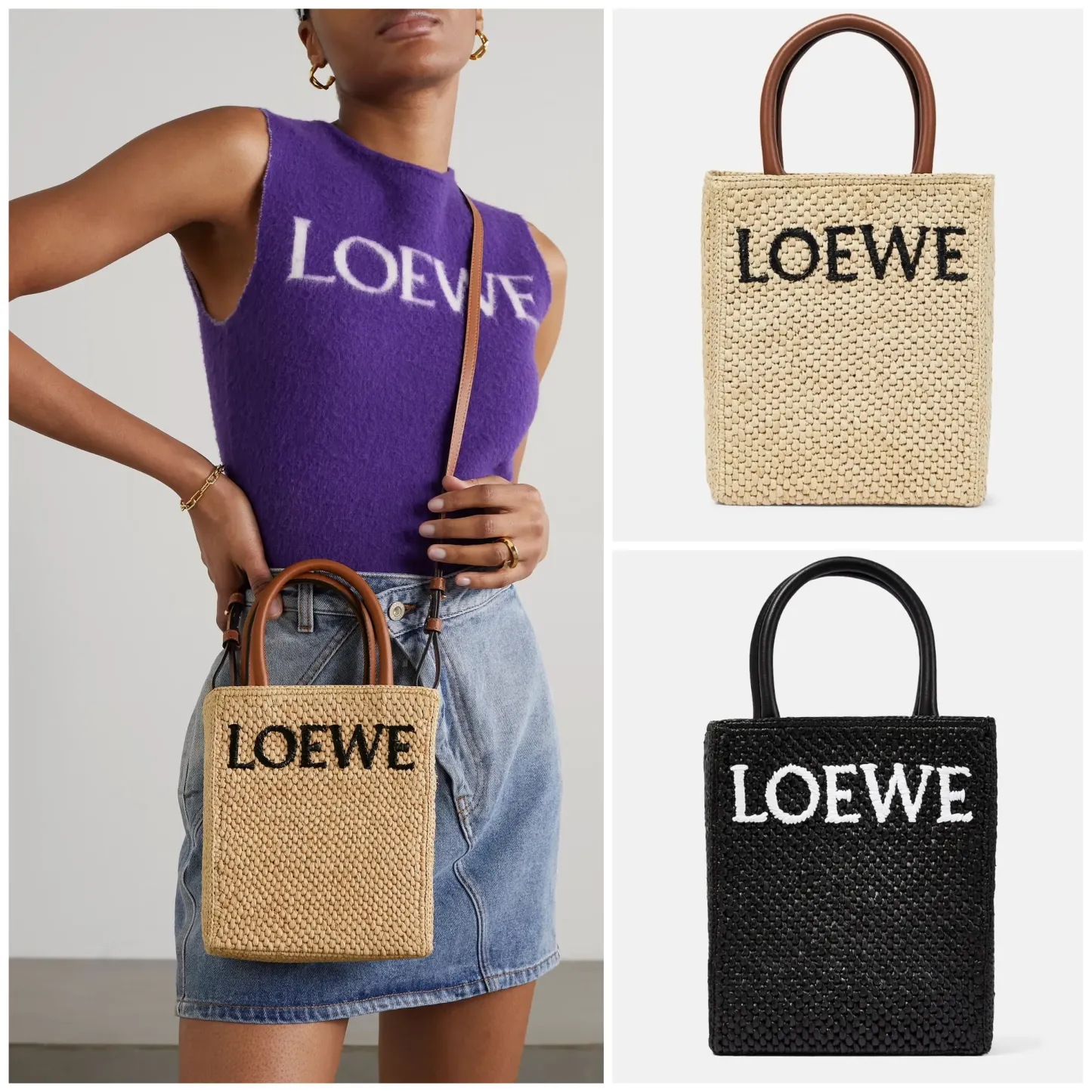 ∞∞ LOEWE ∞∞ Standard A5 raffia バッグ☆