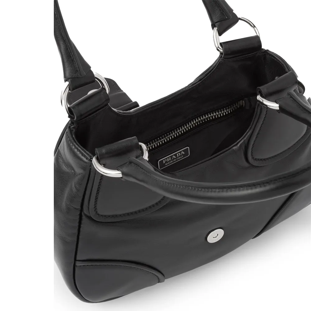 PRADA(プラダ) プラダ ムーン パデッドナッパレザー バッグ ブラック