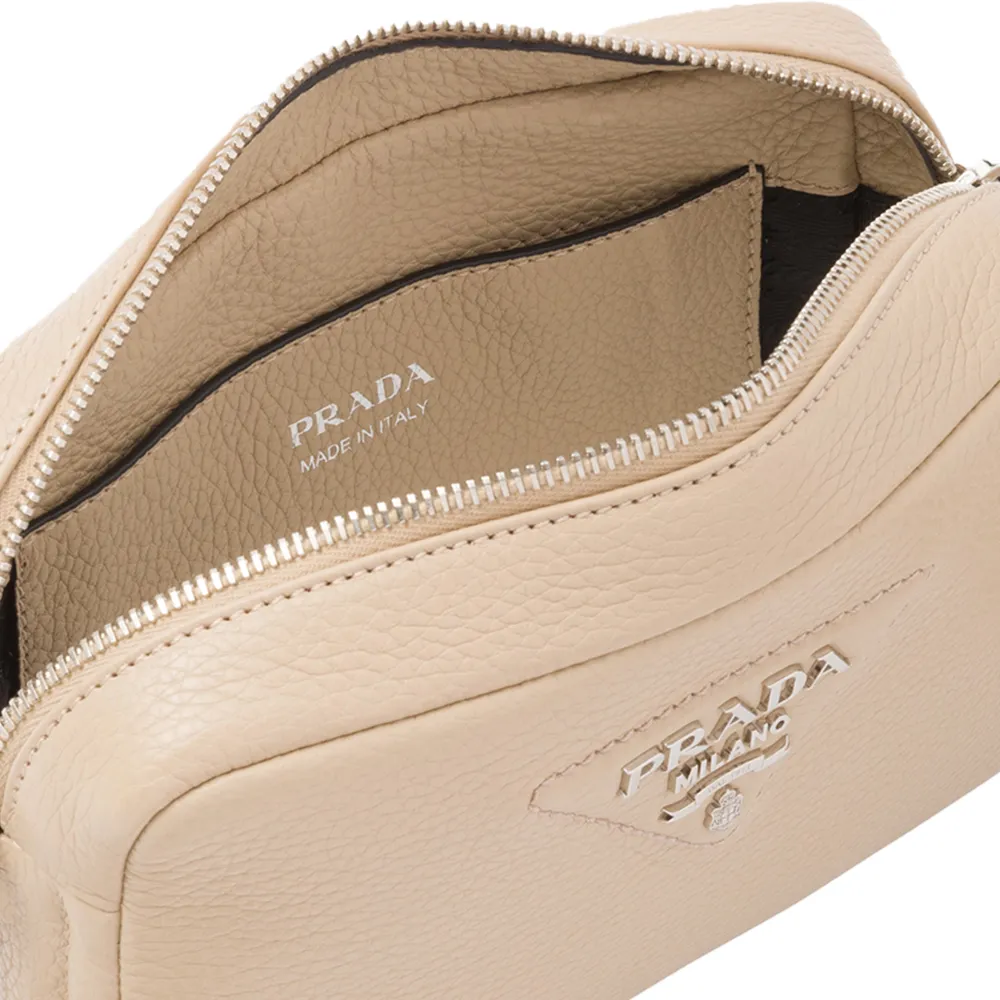 PRADA(プラダ) レザー ショルダーバッグ サンド