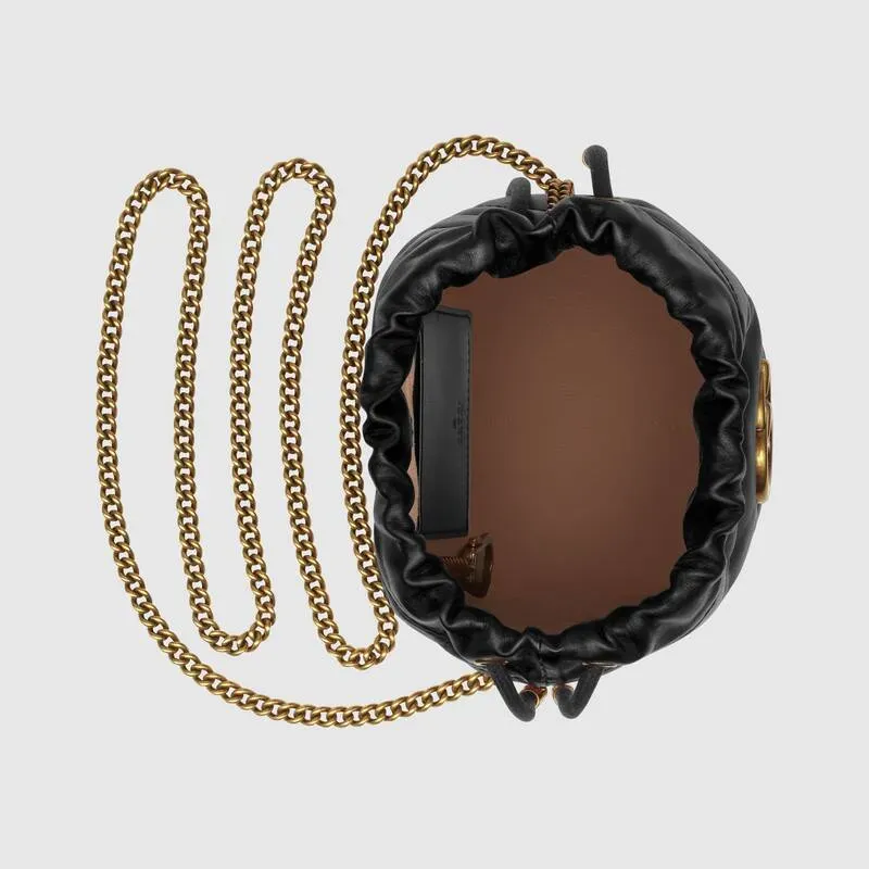 GUCCI(グッチ)〔GGマーモント〕ミニ バケットバッグ