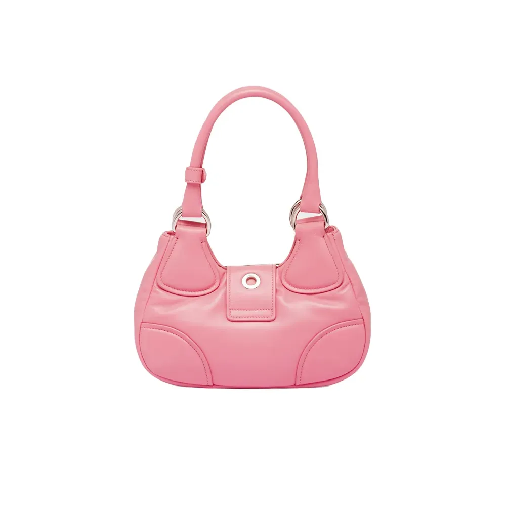 PRADA(プラダ) プラダ ムーン パデッドナッパレザー バッグ ピンク