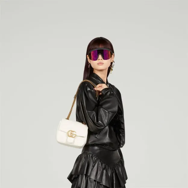 GUCCI(グッチ)〔GGマーモント〕キルティング ミニ トートバッグ