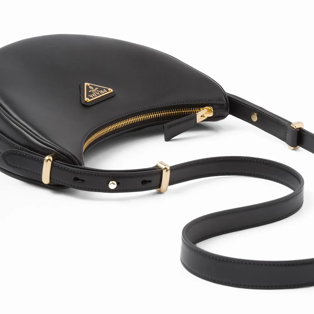 PRADA(プラダ) プラダ アーケ レザーショルダーバッグ ブラック