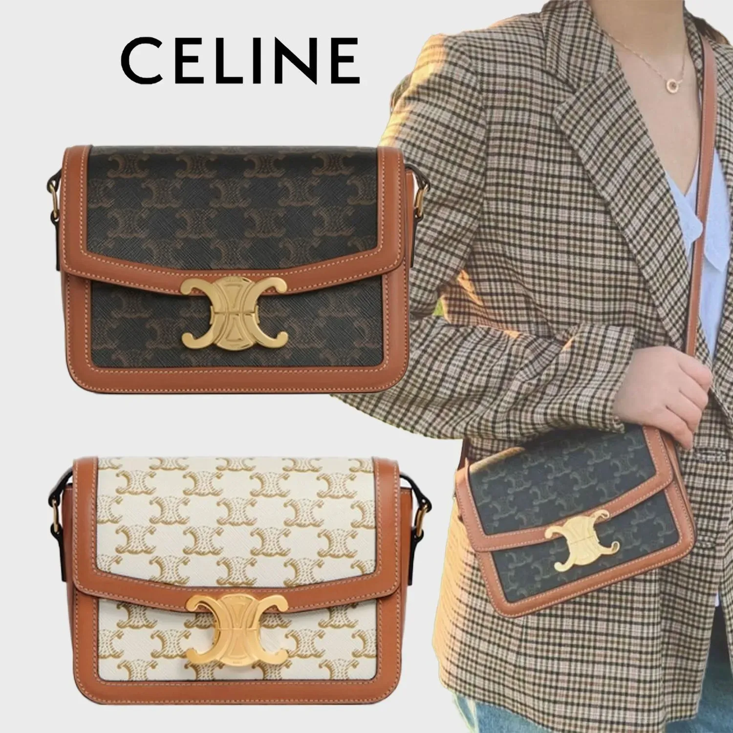 人気☆CELINE ティーン トリオンフ キャンバス