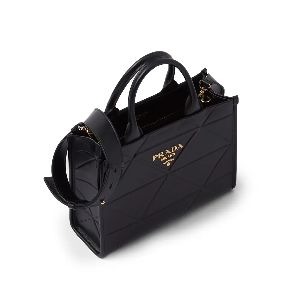PRADA(プラダ) プラダ シンボル トップステッチ レザー スモール バッグ