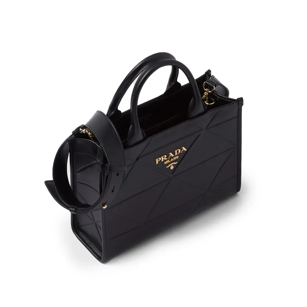 PRADA(プラダ) プラダ シンボル トップステッチ レザー スモール バッグ