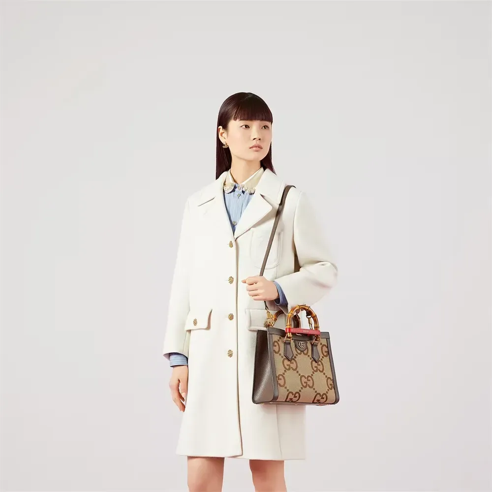 GUCCI(グッチ)〔グッチ ダイアナ〕ジャンボGG スモール トートバッグ