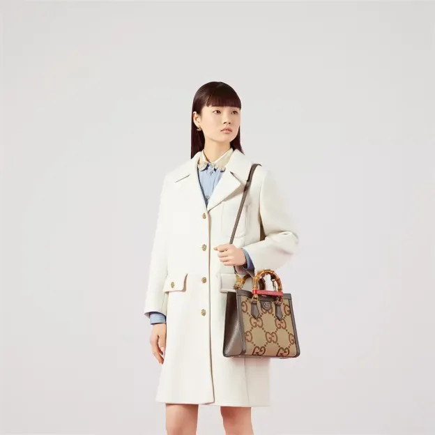 GUCCI(グッチ)〔グッチ ダイアナ〕ジャンボGG スモール トートバッグ