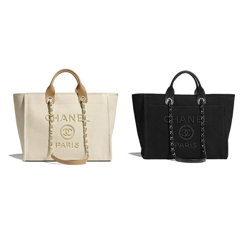 CHANEL(シャネル) CC パール ラージ ショッピング バッグ 2色