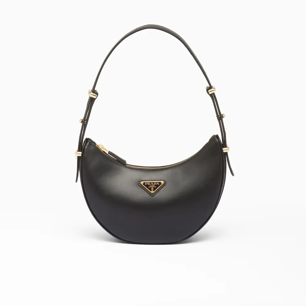 PRADA(プラダ) プラダ アーケ レザーショルダーバッグ ブラック