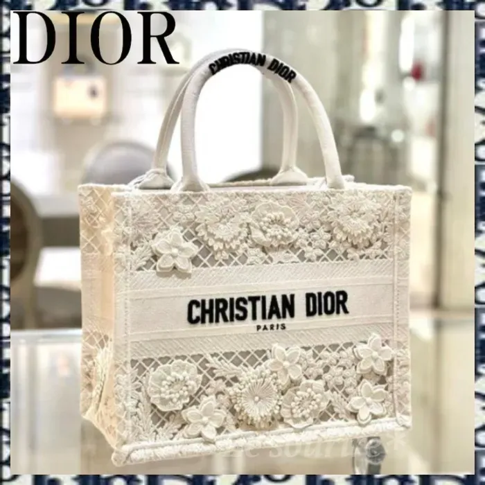 【花柄が美しい☆】Dior＊DIOR BOOK TOTE スモールバッグ＊
