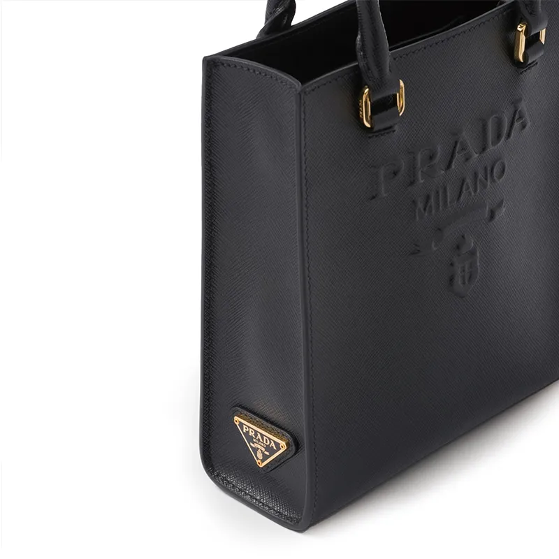 PRADA(プラダ)  サフィアーノ」（牛革）スモールハンドバッグ