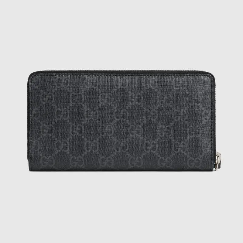 GUCCI(グッチ) キングスネーク プリント GGスプリーム ジップアラウンドウォレット