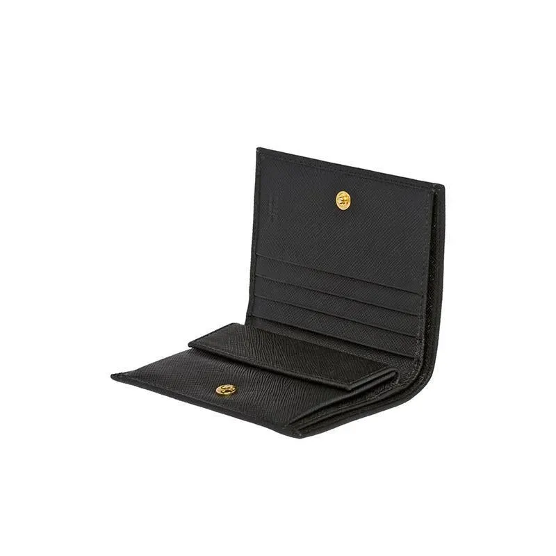 PRADA(プラダ) サフィアーノレザー 二つ折り財布 ブラック