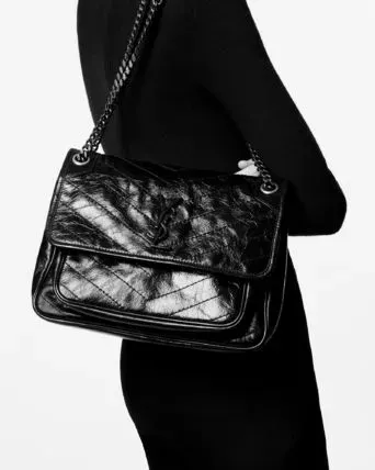 Saint Laurent なし☆モノグラム エンベロープ チェーンウォレット