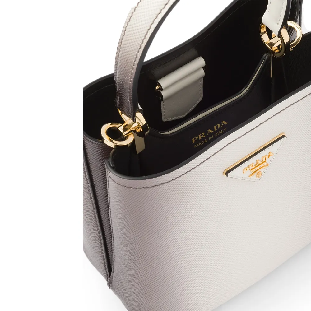 PRADA(プラダ) プラダ パニエ サフィアーノレザー スモールバッグ スフマート ホワイト