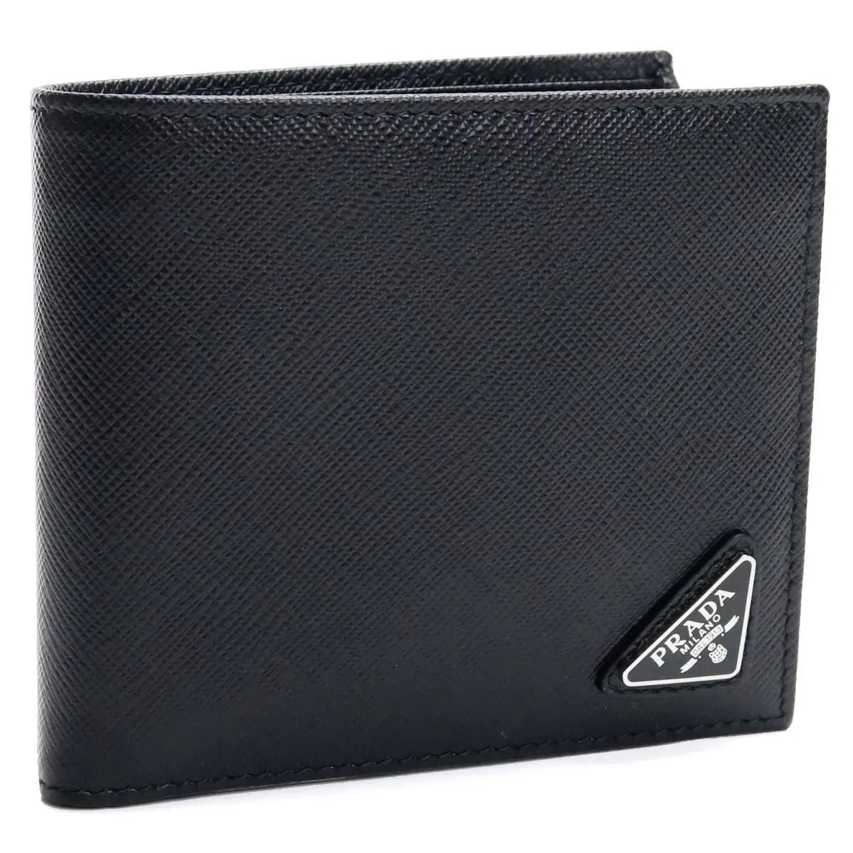 PRADA サフィアーノ 二つ折り財布 2MO738 NERO