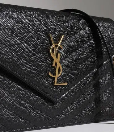 Saint Laurent なし☆YSL モノグラム エンベロープ チェーンウォレット