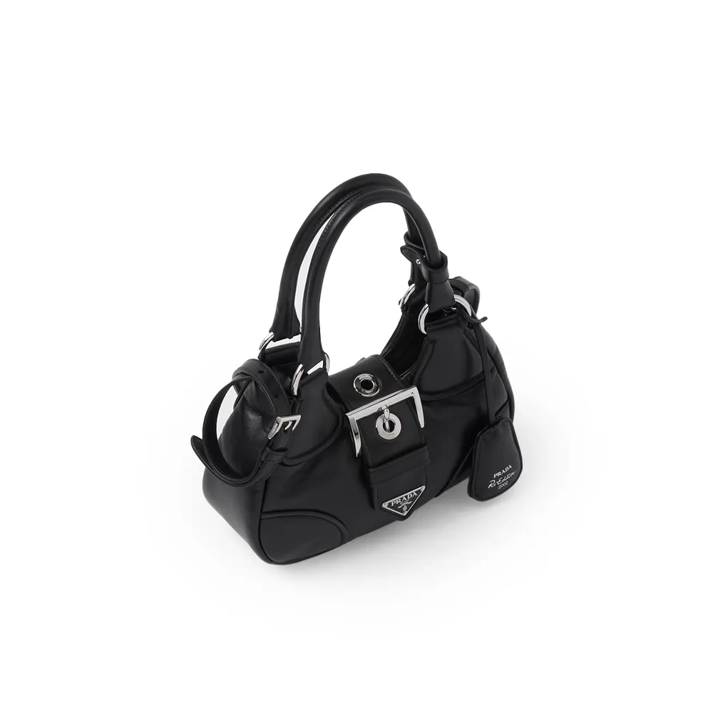 PRADA(プラダ) プラダ ムーン パデッドナッパレザー バッグ ブラック
