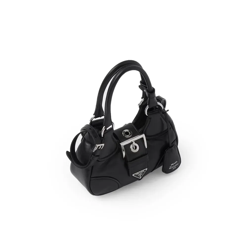 PRADA(プラダ) プラダ ムーン パデッドナッパレザー バッグ ブラック